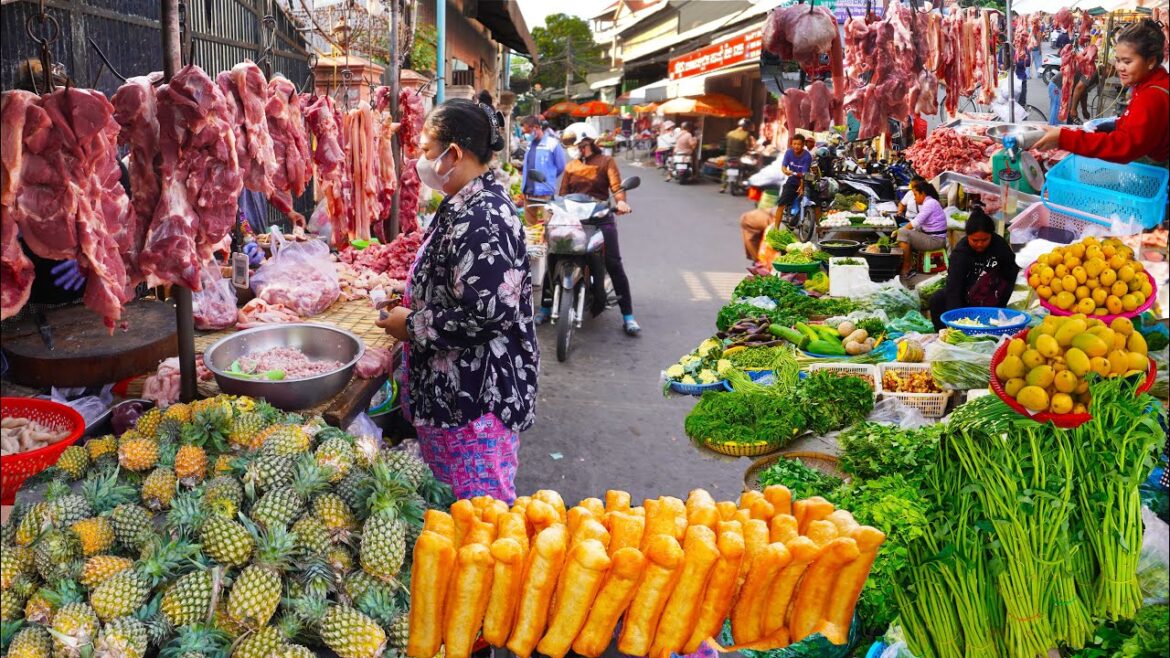 Local Market HEAVEN! 🇰🇭 Explore Fresh Food Paradise at Ta Khmao Thmey [FULL SUBTITLES]