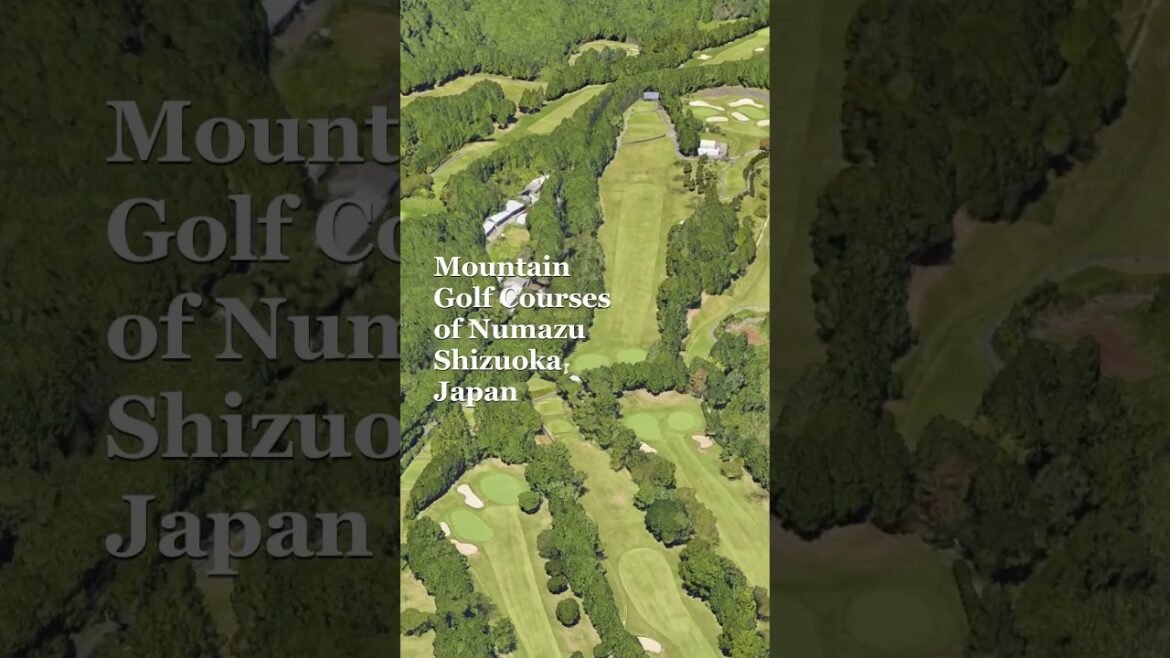 Mountain Golf Courses of Numazu Shizuoka Japan 3D Google Earth