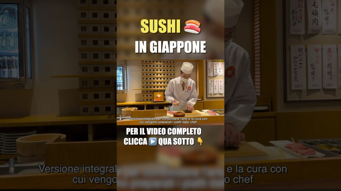SUSHI fatto da un MAESTRO in GIAPPONE #shorts SUSHI fatto da un MAESTRO in GIAPPONE #shorts