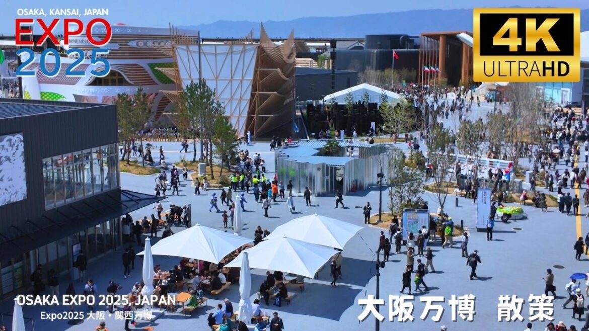 OSAKA EXPO 2025 - Daytime Walk Around the Pavilions | Walking Tour | 大阪万博 散策 4K