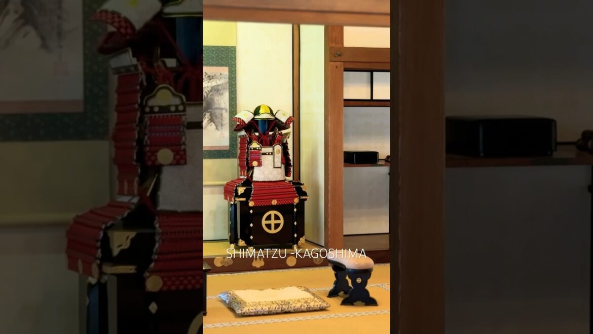 🏯 Samuraihaus mit Blick auf den Vulkan Heimat mächtigen Shimazu Familie in Kagoshima #samuraicastle