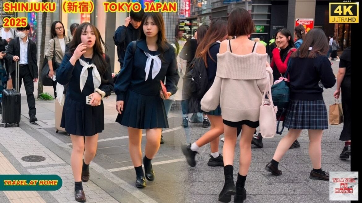 4K HDR Japan travel 2025 | Walk in Shinjuku（新宿）Tokyo Japan |  Relaxing Natural City ambience