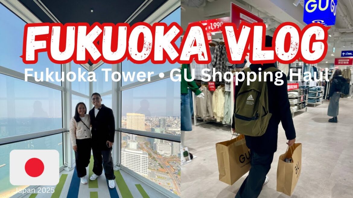 Fukuoka Travel Vlog: ShinShin Ramen, Fukuoka Tower & Tenjin Shopping Spree!