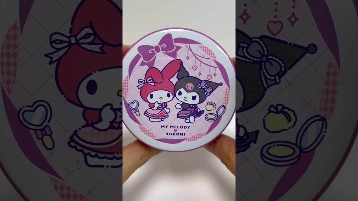 Kuromi and My Melody Japanese Style Gaufre Tin #shorts Kuromi and My Melody Japanese Style Gaufre Tin #shorts