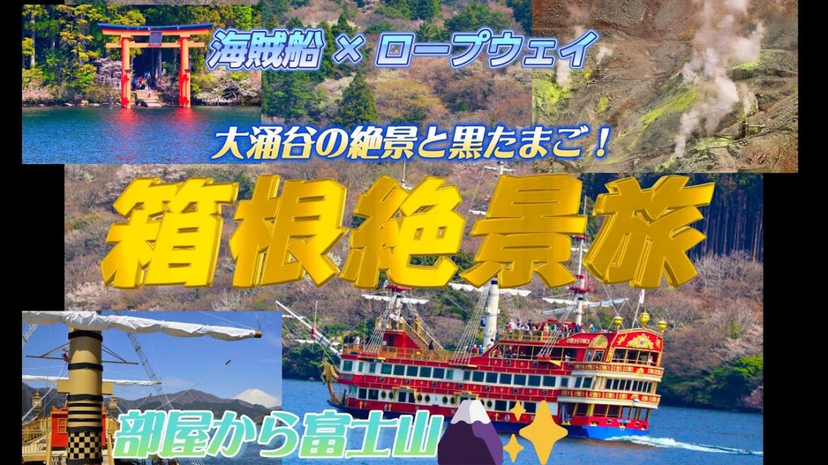 【箱根満喫】芦ノ湖海賊船＆箱根ロープウェイで絶景の大涌谷へ！富士山ビューのホテルに宿泊