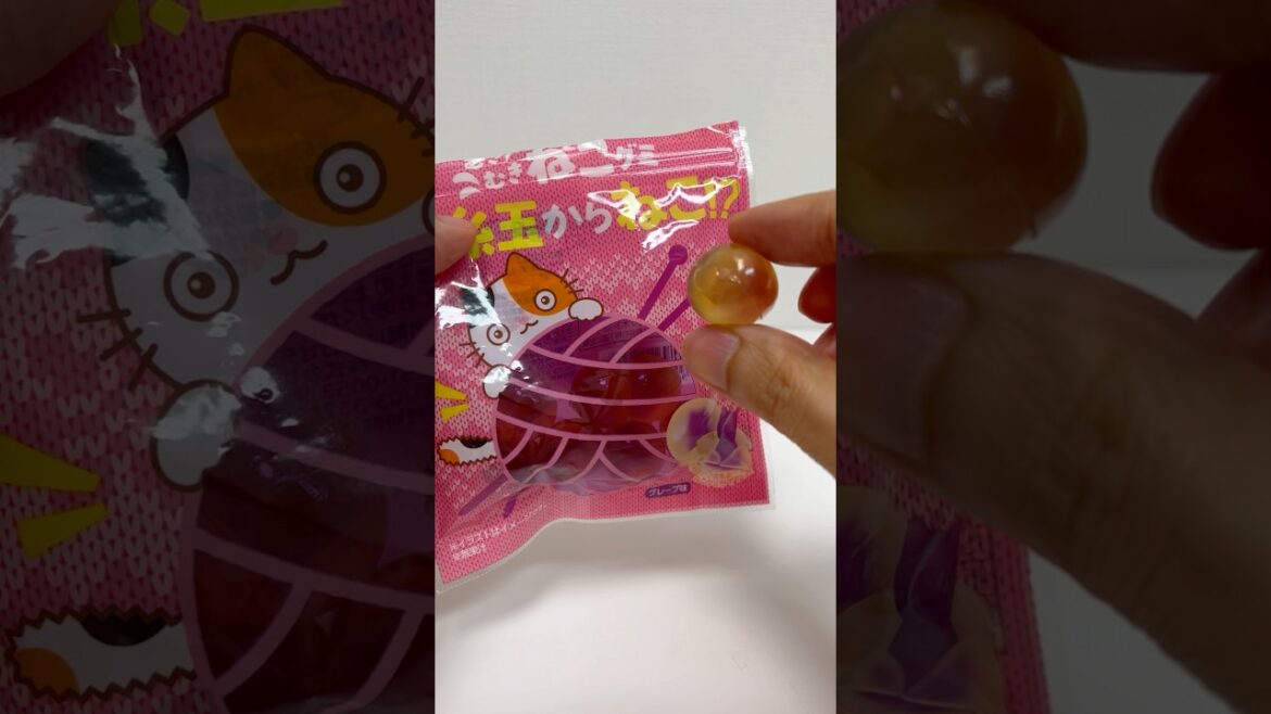 Cat in Lint Balls Gummy Grape Flavor #shorts