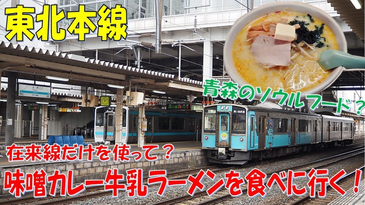 【東北本線の旅】青森のご当地グルメ!!味噌カレー牛乳ラーメンを食べに行く。在来線だけで上野から青森を目指す1泊2日の旅。 【東北本線の旅】青森のご当地グルメ!!味噌カレー牛乳ラーメンを食べに行く。在来線だけで上野から青森を目指す1泊2日の旅。