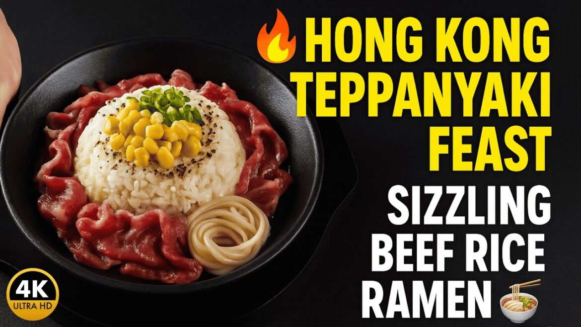 Make Restaurant-Quality Teppanyaki at Home! 🍳 Beef Rice + Pork Ramen Combo | Pepper Lunch Style 4K