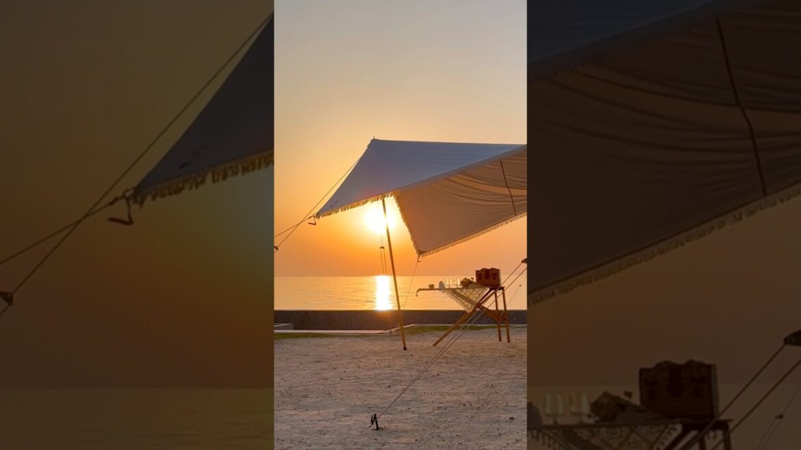 淡路島西海岸オートキャンプ場の夕陽　　#キャンプ  #shorts