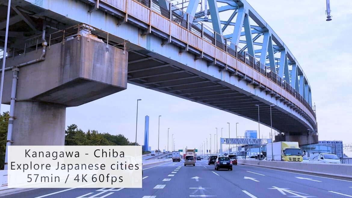 [4K/60fps,NoBGM] Explore Japanese cities, Kanagawa - Tokyo - Chiba (57min)