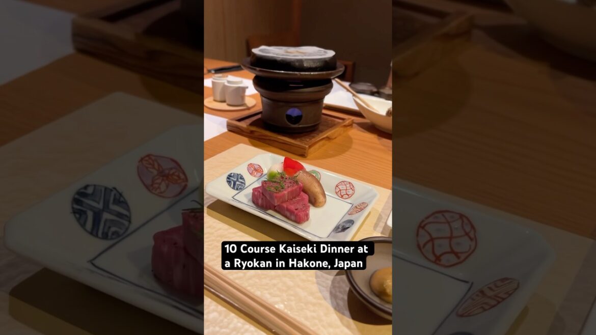 10 Course Kaiseki Dinner at a Ryokan in Hakone, Japan. #kaiseki #ryokan #japanesefood