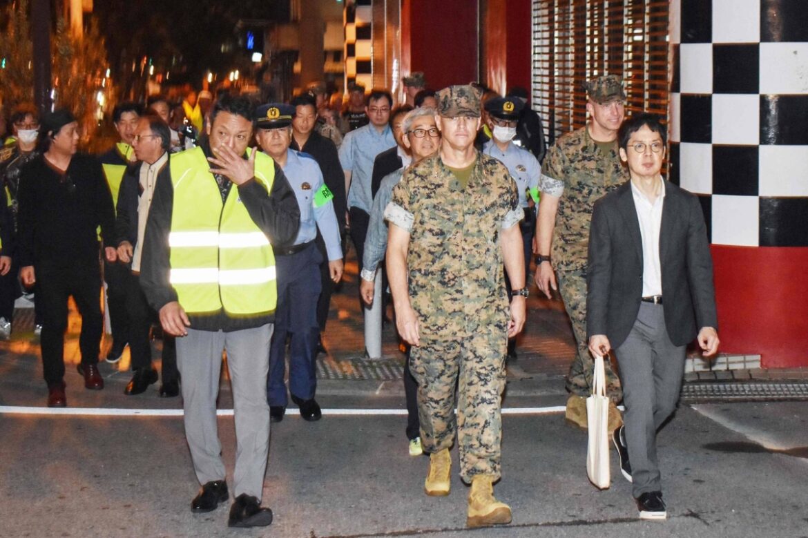 Japan, U.S. patrol Okinawa streets after sexual assaults Japan, U.S. patrol Okinawa streets after sexual assaults