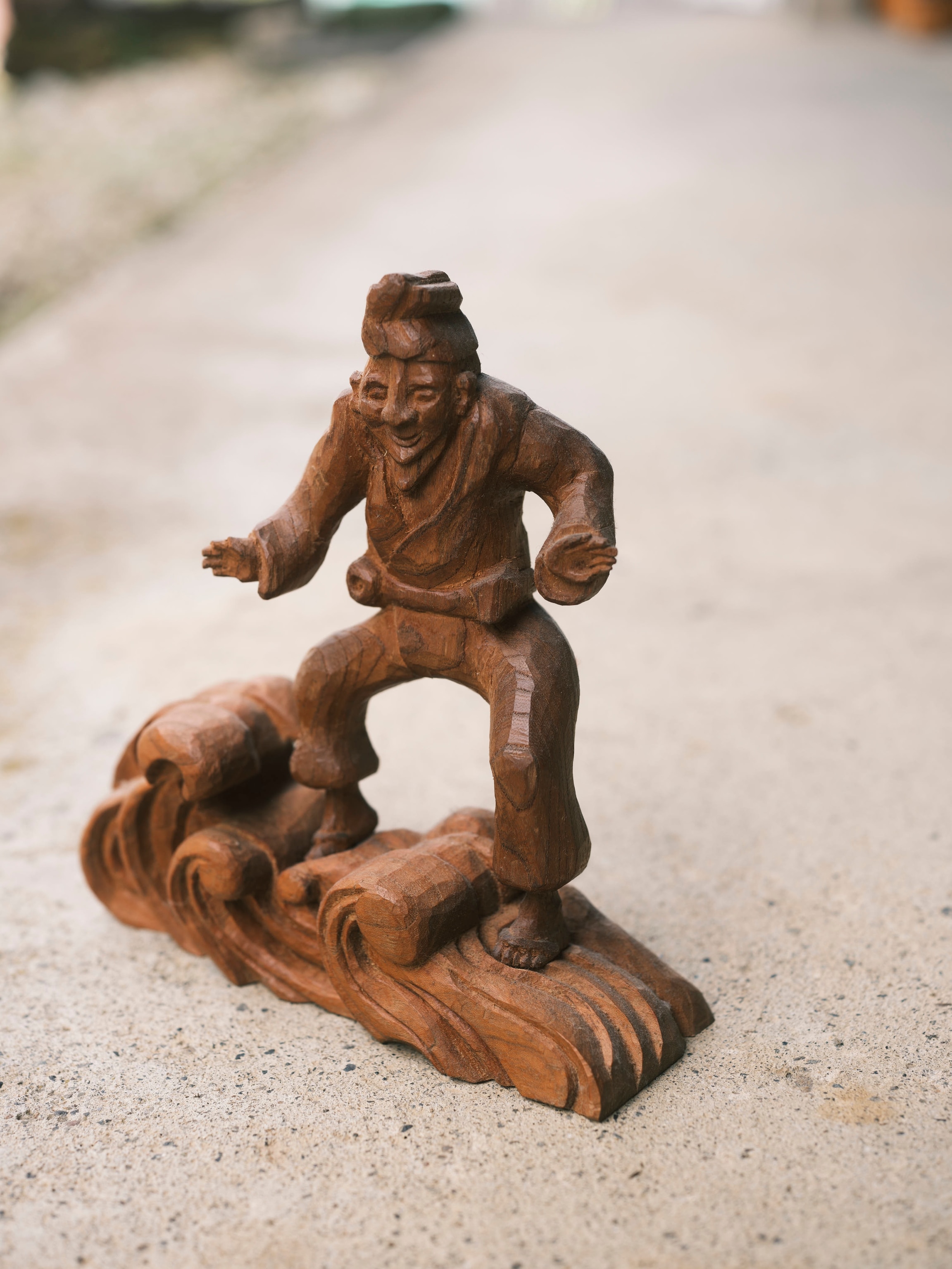 Wood carving by a master carpenter, Shoichiro Kono.