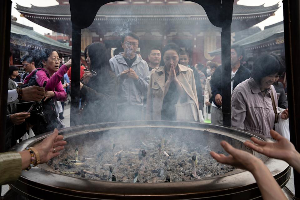 Senso-ji temple in the Asakusa neighborhood of Tokyo.