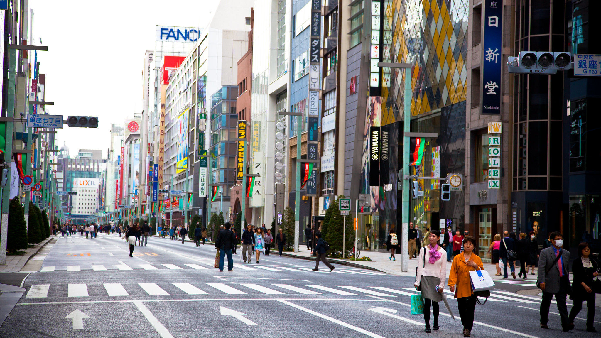 Chuo-dori Street in Ginza