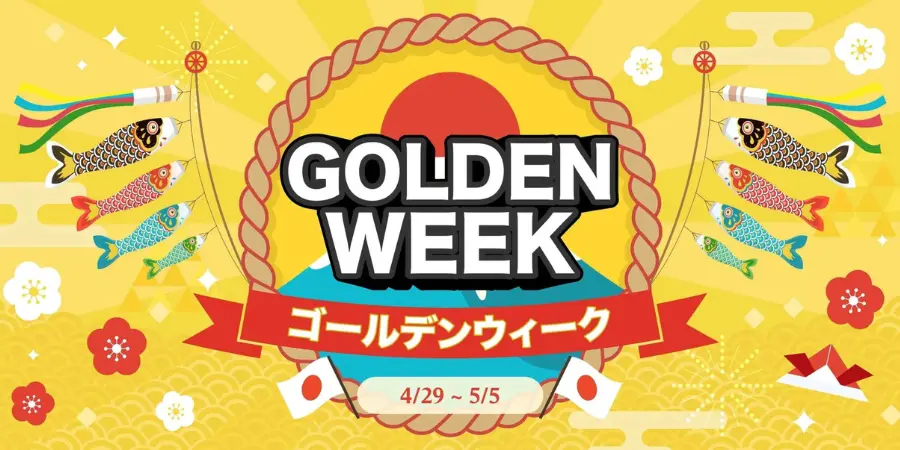Golden Week in Jaan Web banner design