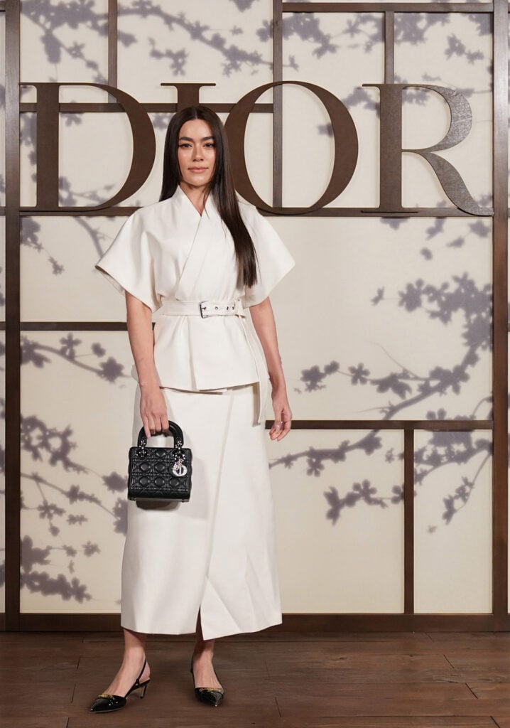 Kimberley Anne Woltemas attends during the Dior Fall 2025 Show at Toji Temple 