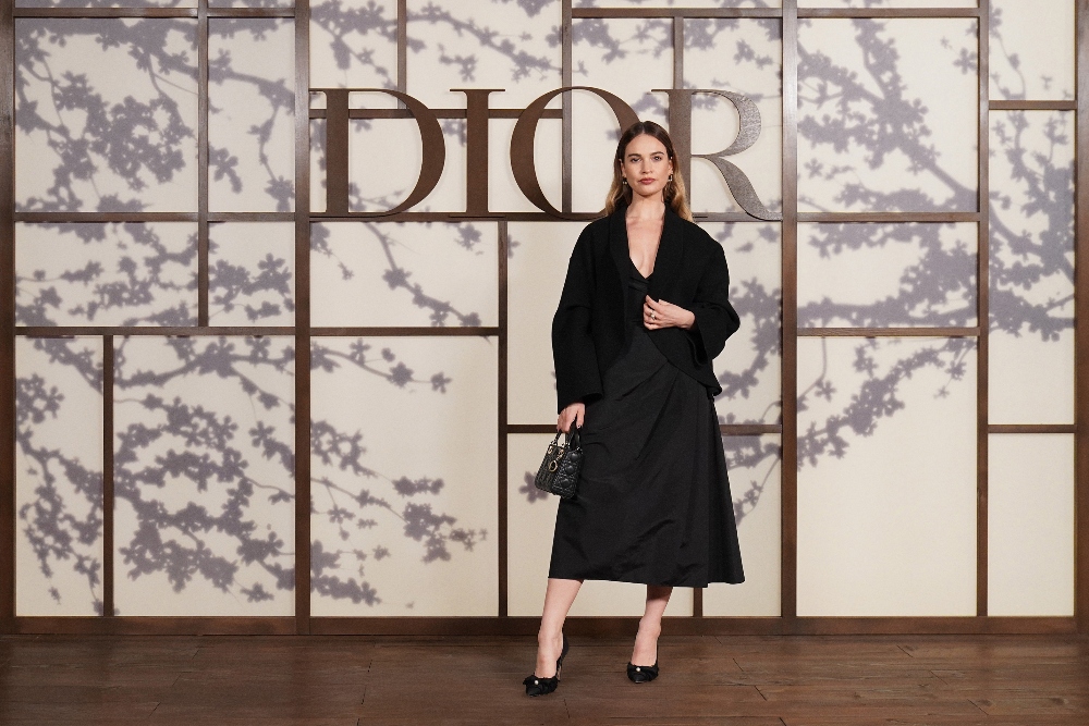 Dior Japan Lily James