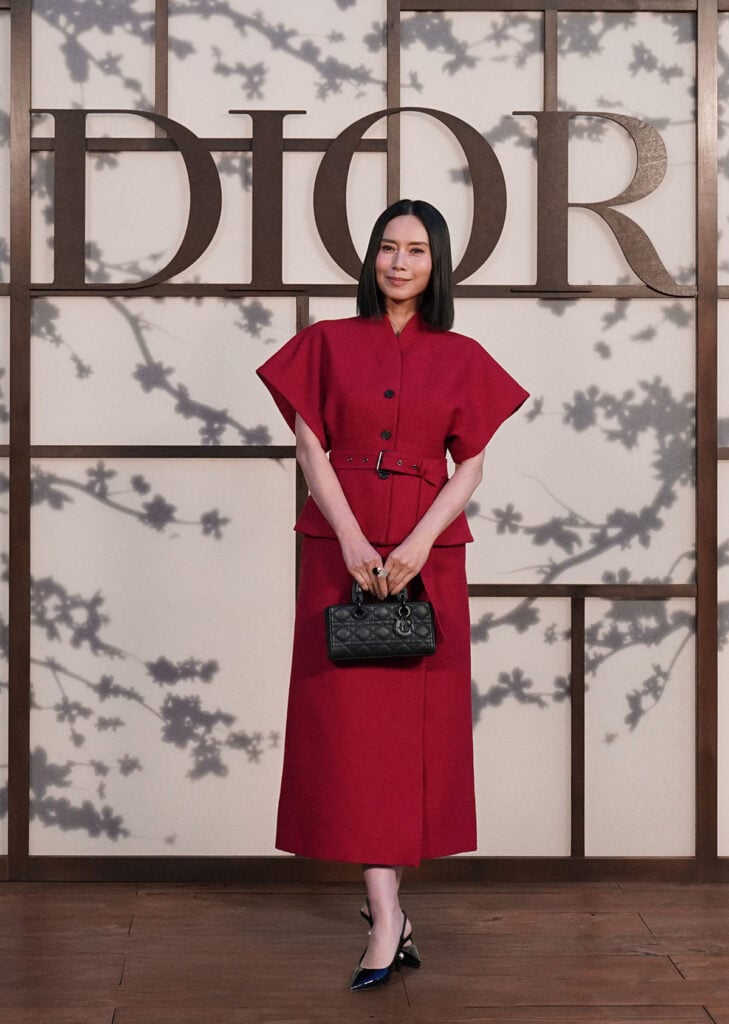 Miki Nakatani attends during the Dior Fall 2025 Show at Toji Temple 