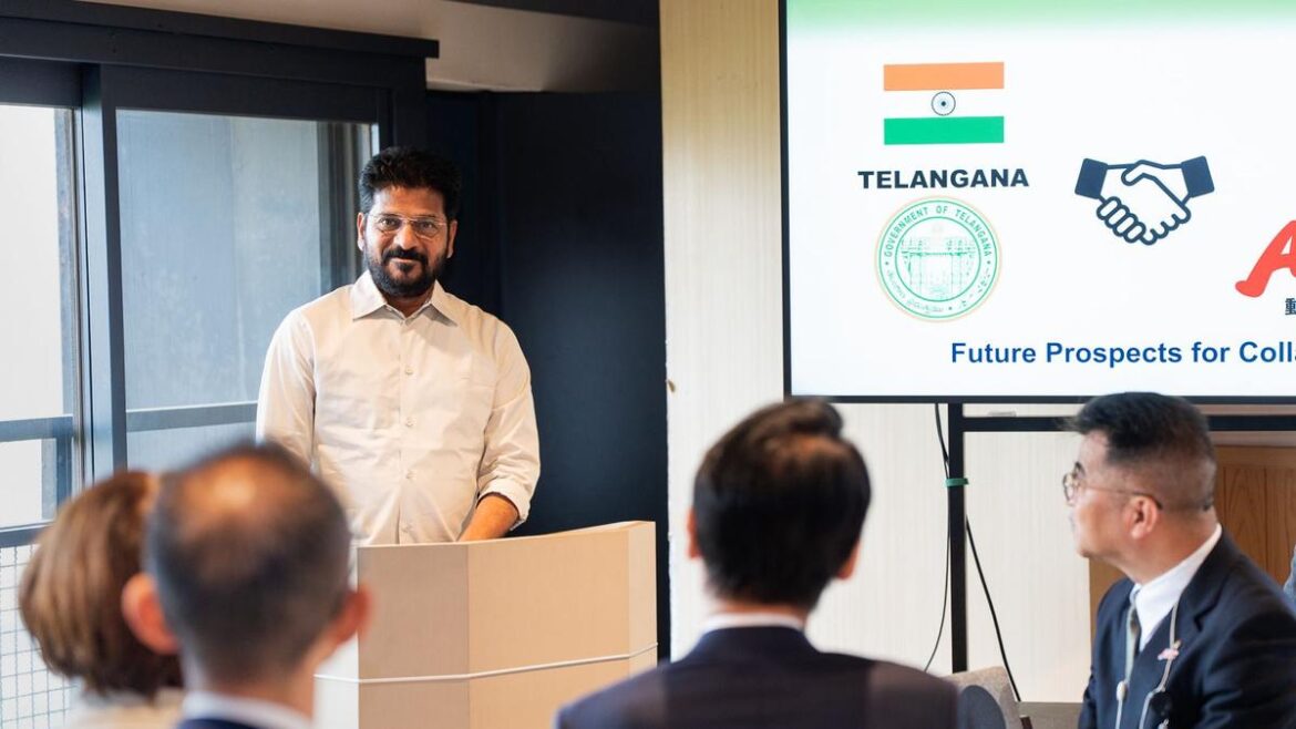 Telangana CM Revanth invites Japanese firms to design and manufacture in Hyderabad Telangana CM Revanth invites Japanese firms to design and manufacture in Hyderabad