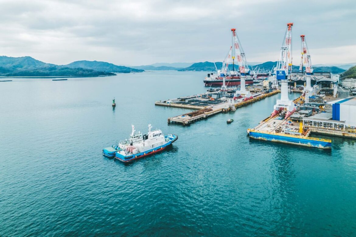 Tsuneishi launches Japan’s first hydrogen dual-fuel tugboat Tsuneishi launches Japan's first hydrogen dual-fuel tugboat