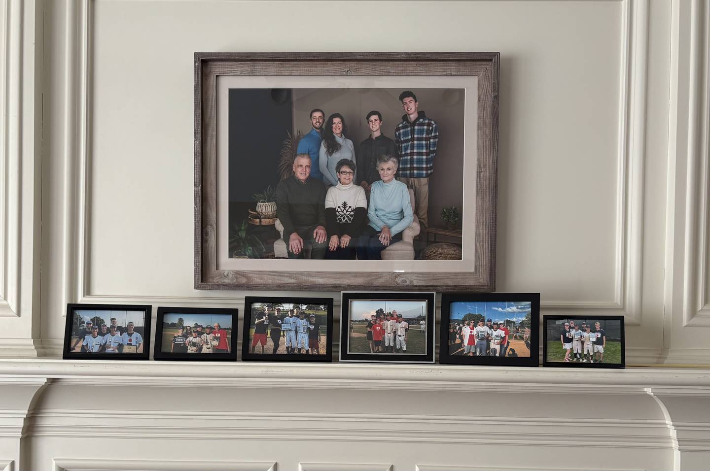 The Spiewak family has a photo for each year they hosted international players for the McHenry County Youth Sports Association’s Summer International Championships. Photo provided by Stacie Spiewak.