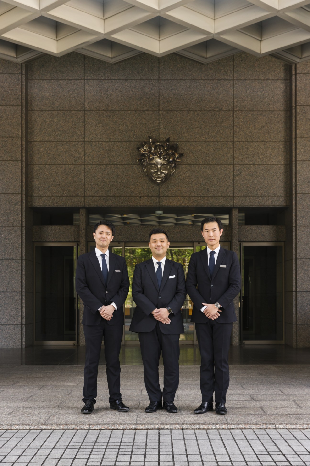 (From left) Ryo Daigo, hotel veteran Junichiro Tamai and Shen Yanhao
