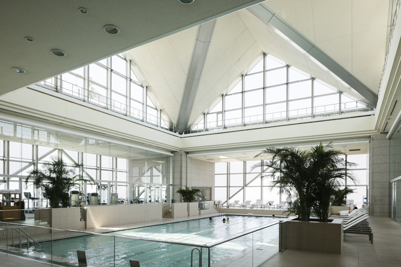 The 47th-floor swimming pool