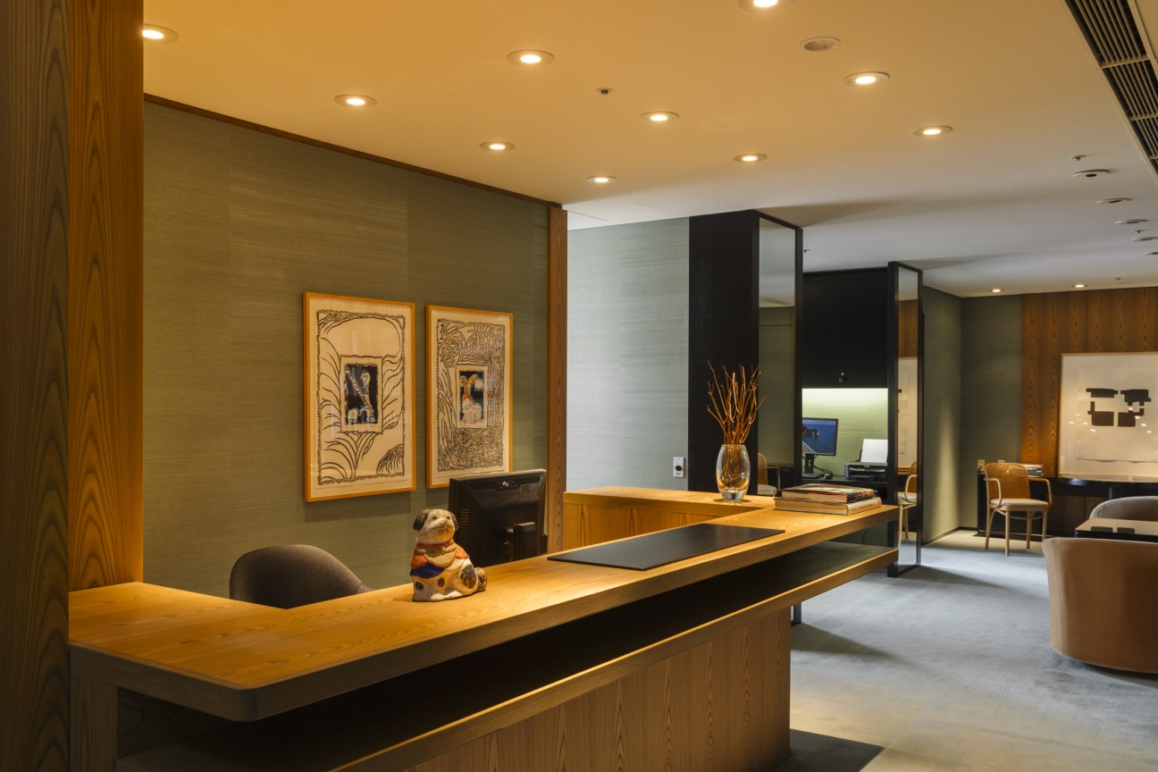 The hotel's business centre