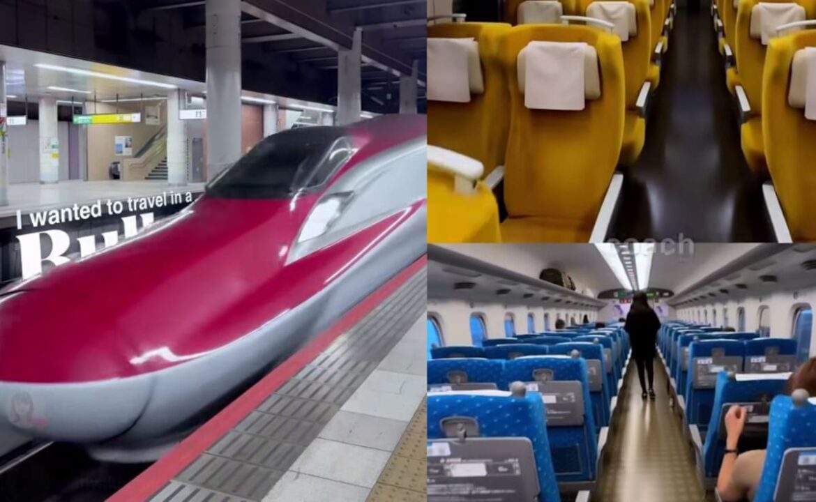 Travel Vlogger Gives Inside Look At Japan's Iconic Bullet Train, Internet Reacts