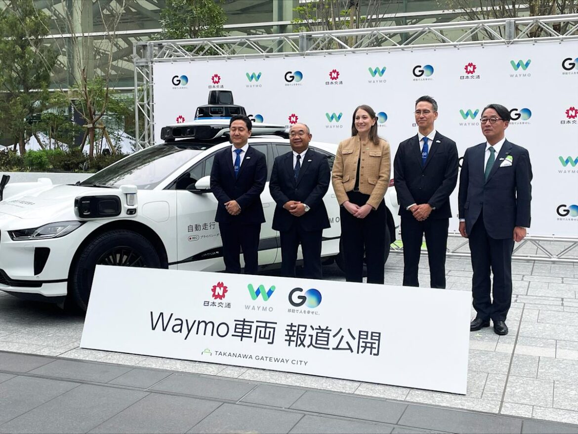 Waymo will start testing its self-driving taxis in Tokyo next week