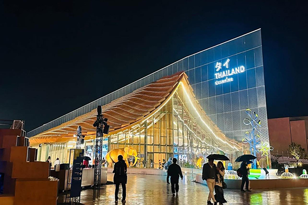 Visitors walk outside Thailand Pavilion at the World Expo 2025 in Osaka, Japan. (Photo: Thailand Pavilion World Expo 2025 Facebook account)