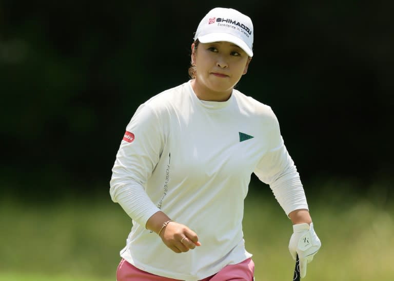 Japan's Mao Saigo fired a 69 to grab a share of the lead after the third round of the LPGA Chevron Championship (Alex Slitz)