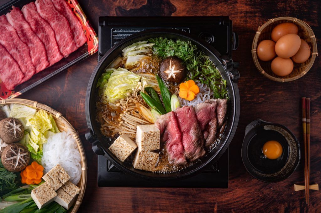 Sukiyaki, Japanese traditional hot pot