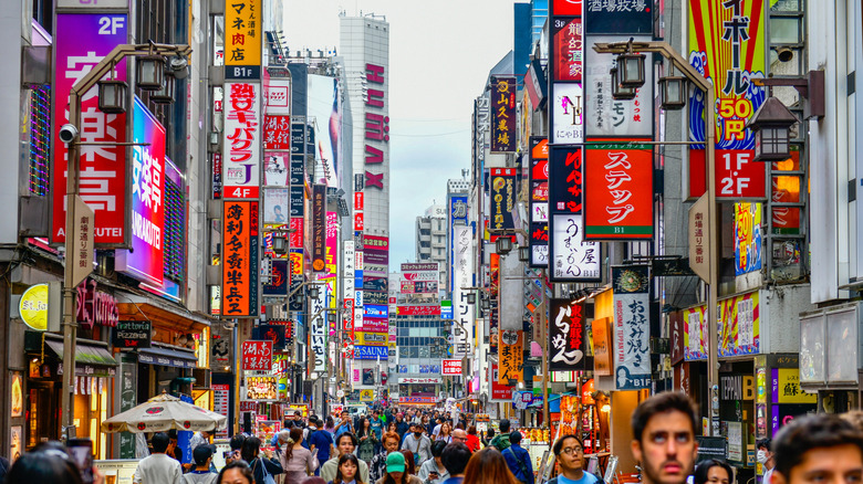The streets of Tokyo, Japan