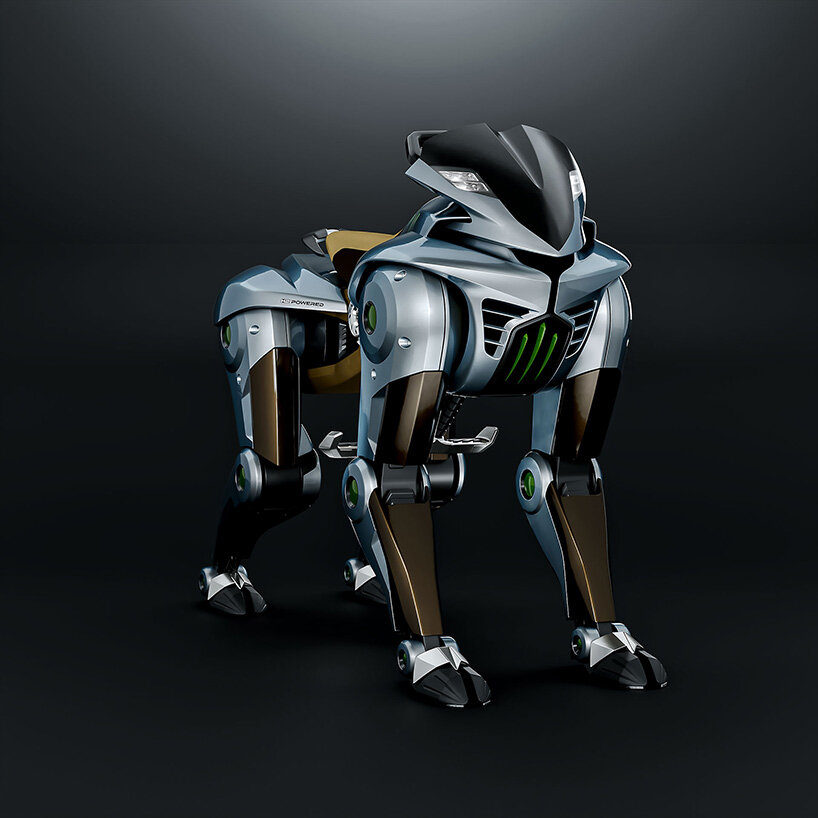 kawasaki unveils CORLEO, a four-legged robot with hooves that walks, rides, and climbs