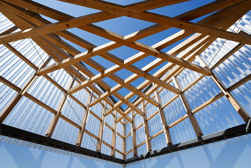 mitsubishi pavilion at expo 2025 osaka hovers like a 'mother ship' above the ground