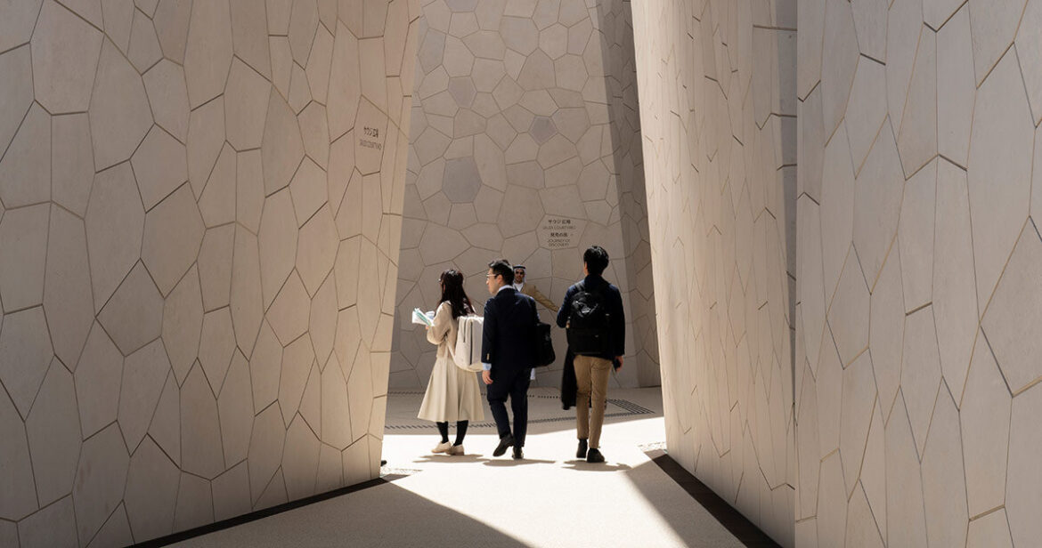foster channels saudi arabia streets for expo 2025 osaka pavilion