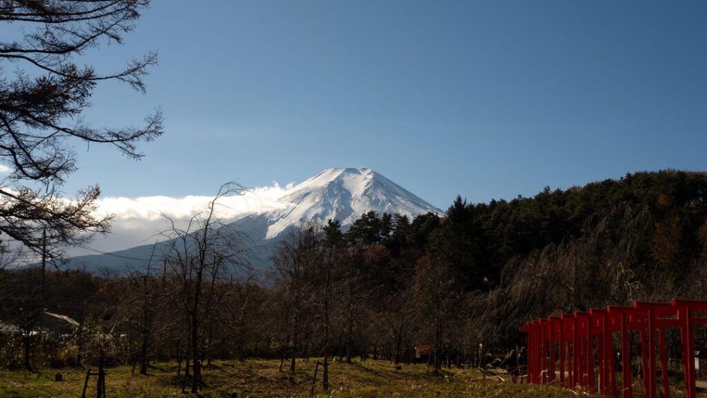 Mount Fuji and Hakone area in November last year