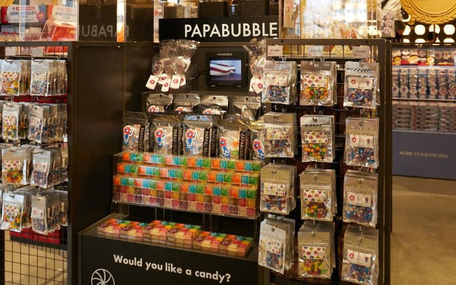 the interior of the store. Candies are sold.