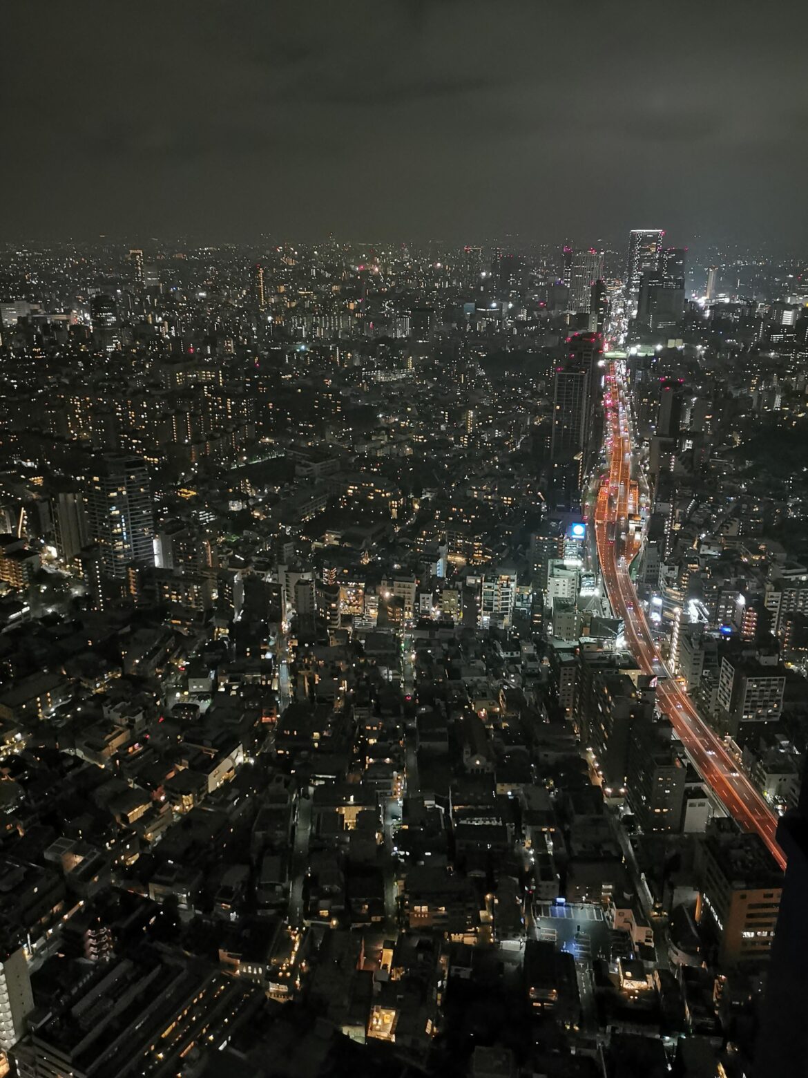 Night view of Hiroo District from Morì tower