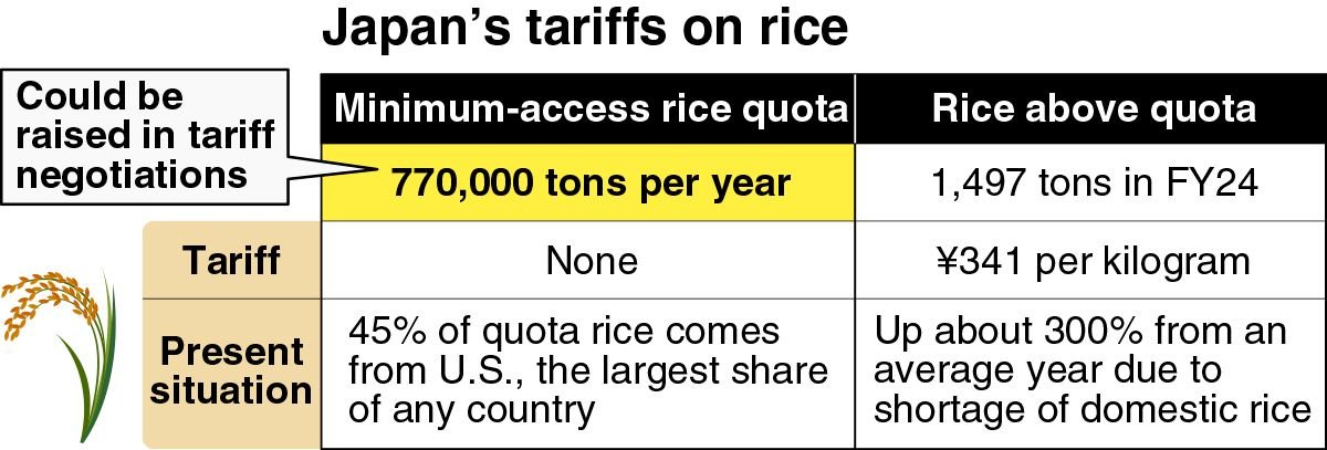 More U.S. rice could reach Japan tariff free, as Tokyo aims to placate Washington