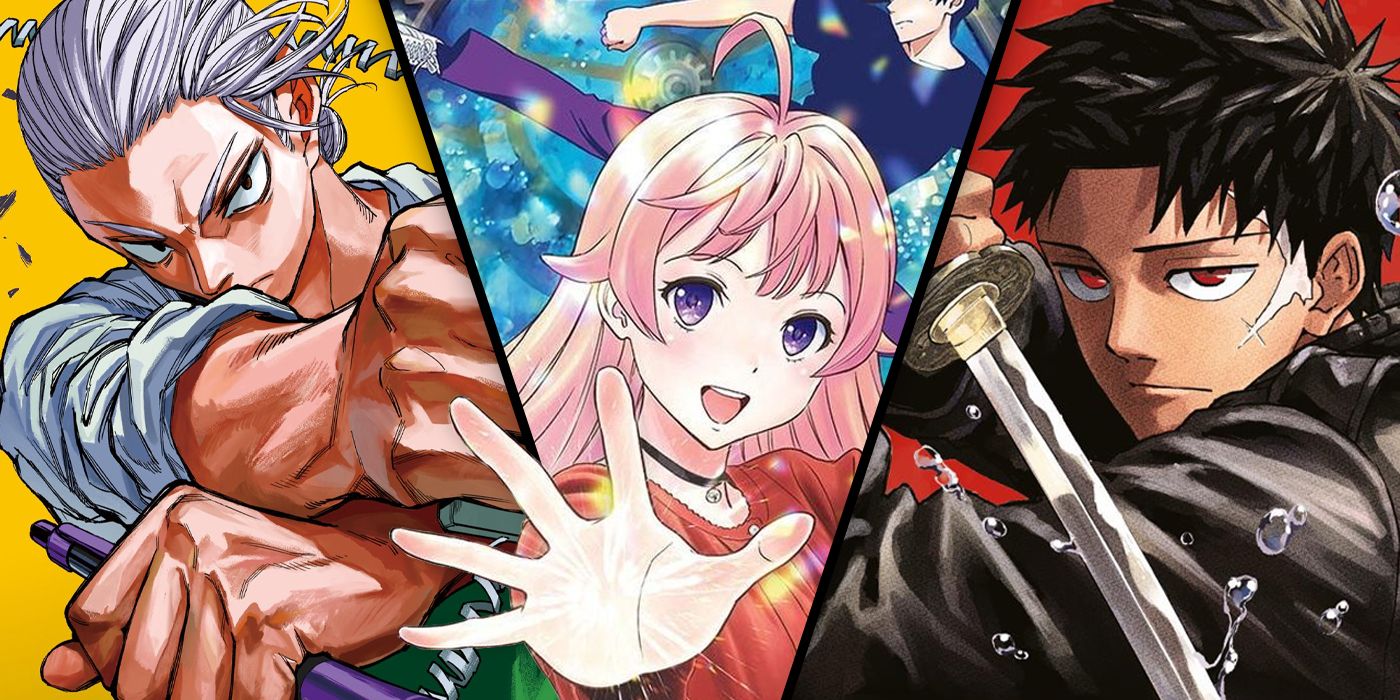 The Shonen Jump series Sakamoto Days, Witch Watch, and Kagurabachi