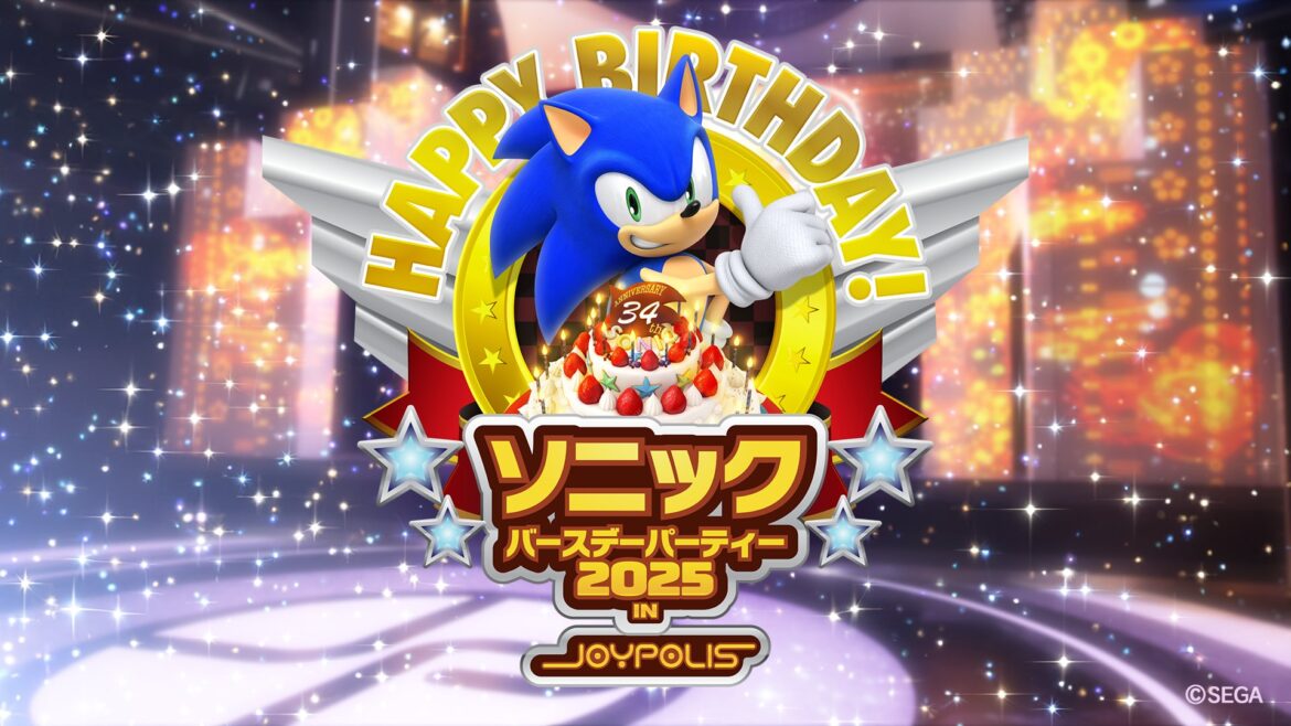 Sonic The Hedgehog Birthday Event Announced For Tokyo Joypolis sonic the hedgehog