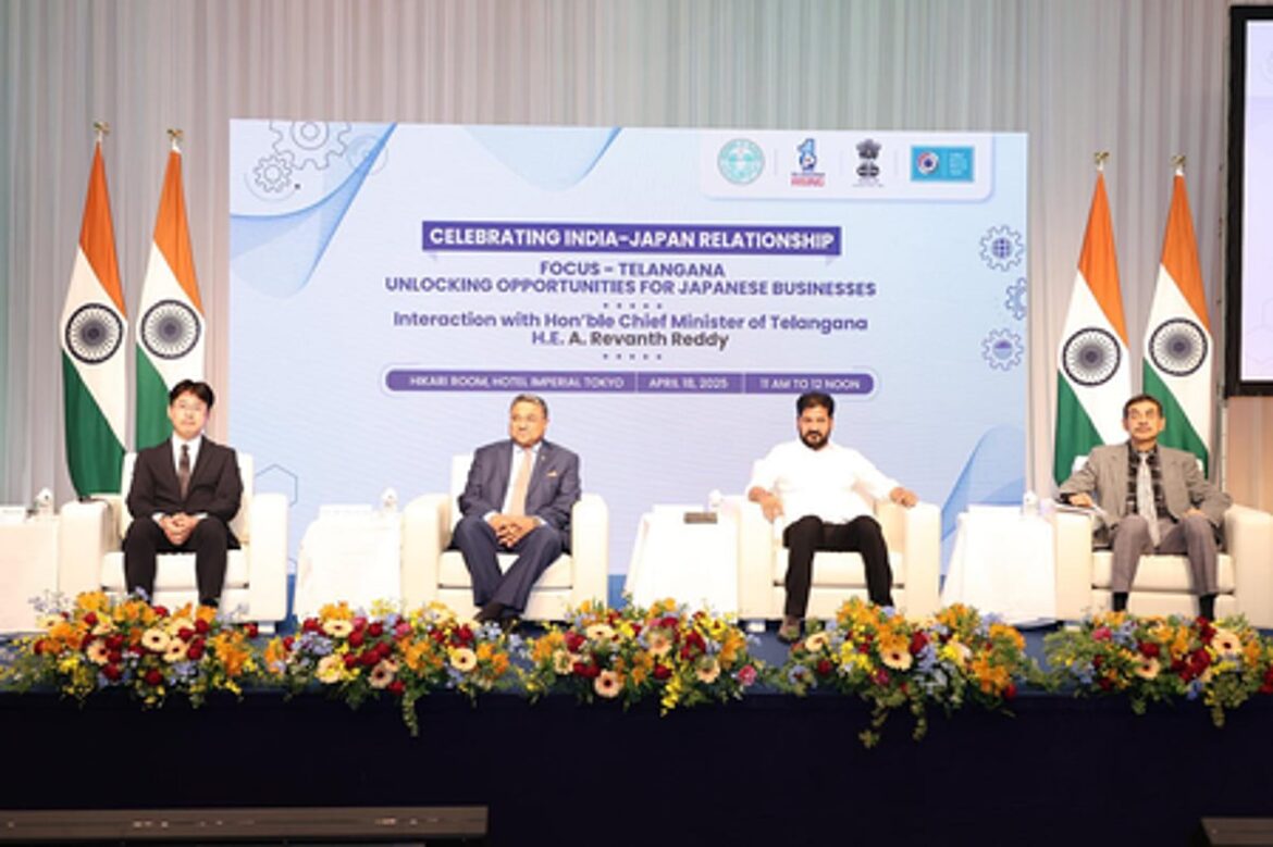 Revanth Reddy hard sells Telangana at Tokyo roadshow Revanth Reddy hard sells Telangana at Tokyo roadshow