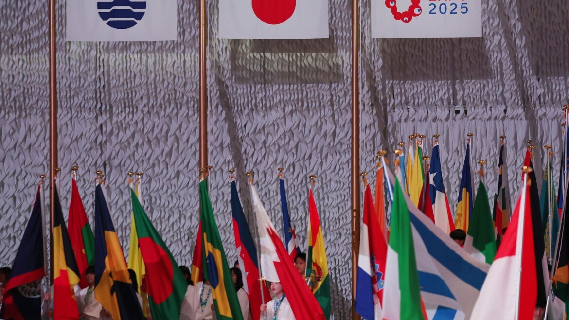 Japanese leader says he hopes Osaka expo will help reunite a divided world Japanese leader says he hopes Osaka expo will help reunite a divided world