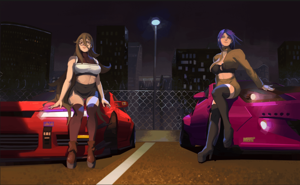 Did this piece for a friend/client — a 350Z and a Silvia