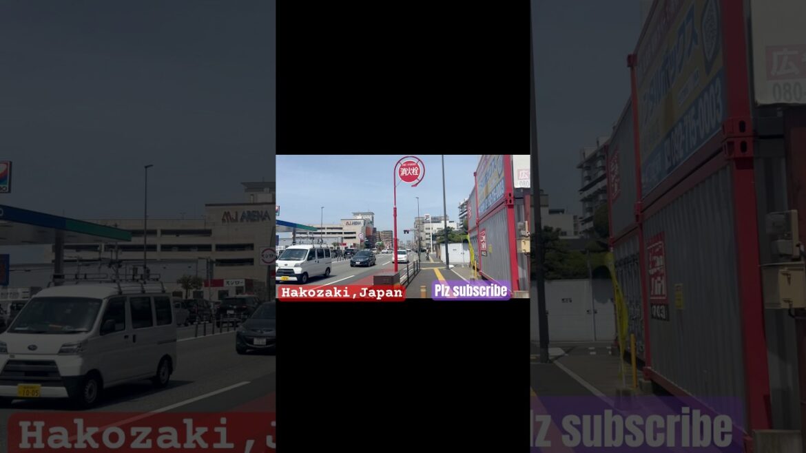 Street view of hakozaki, Fukuoka ,japan #tour #japan #japantravel #japantravelvlog