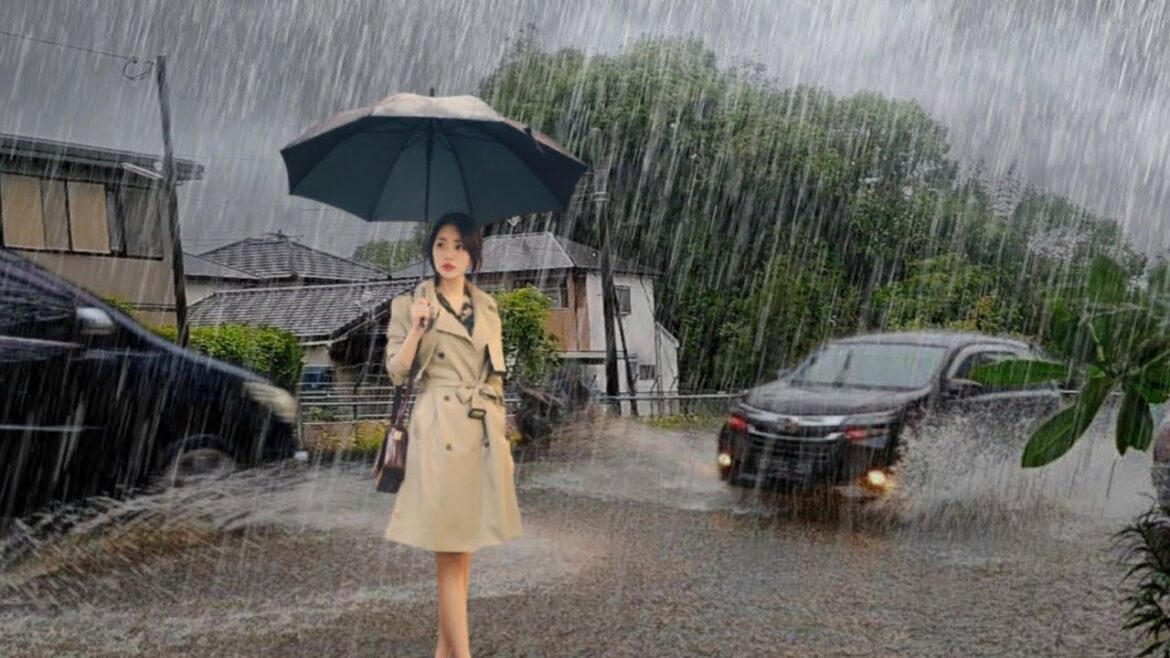 Heavy Rain In kagoshima Japan | Relieve stress and sleep better with the sound of heavy rain
