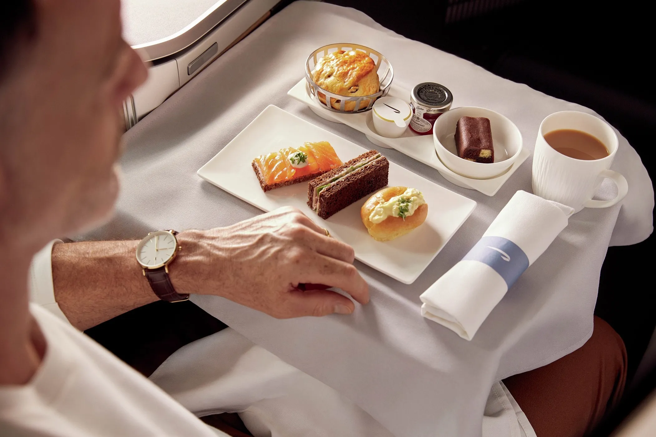 British Airways Club Suite dining